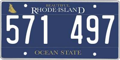 RI license plate 571497