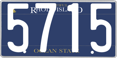 RI license plate 5715