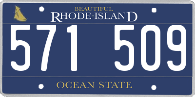 RI license plate 571509