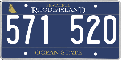RI license plate 571520