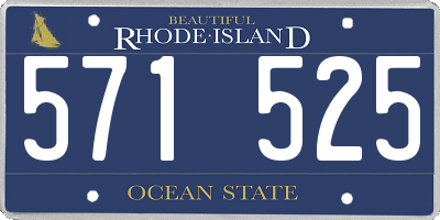 RI license plate 571525