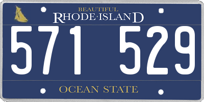 RI license plate 571529