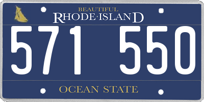 RI license plate 571550