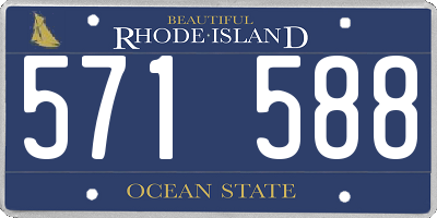 RI license plate 571588