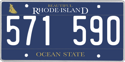 RI license plate 571590