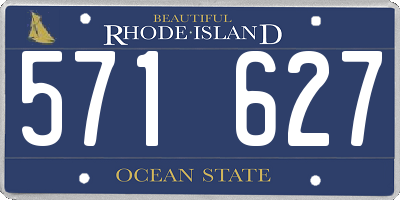RI license plate 571627