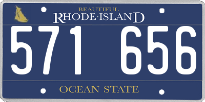 RI license plate 571656