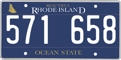 RI license plate 571658