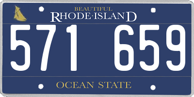 RI license plate 571659