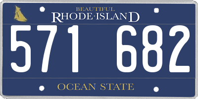 RI license plate 571682