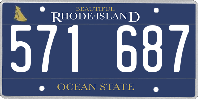 RI license plate 571687