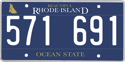 RI license plate 571691