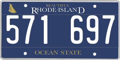 RI license plate 571697