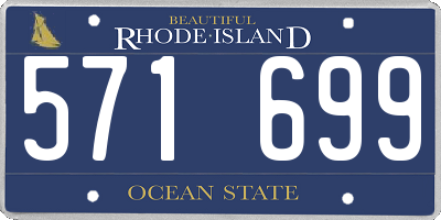 RI license plate 571699