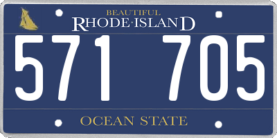 RI license plate 571705
