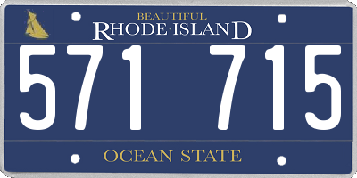 RI license plate 571715