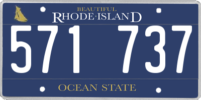 RI license plate 571737