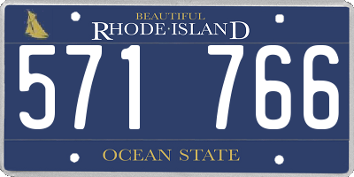 RI license plate 571766