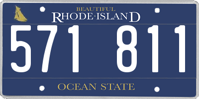 RI license plate 571811