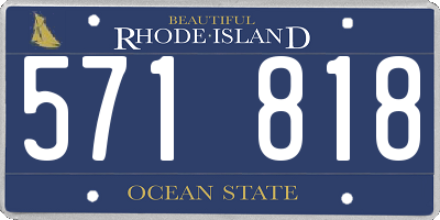 RI license plate 571818