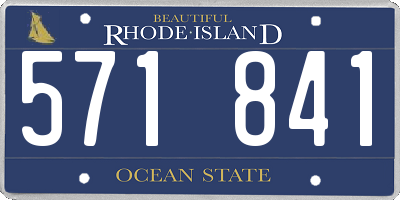 RI license plate 571841