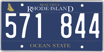 RI license plate 571844