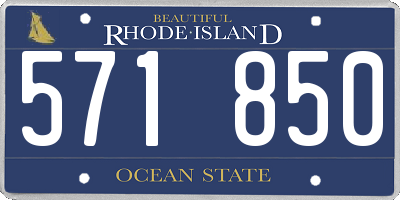 RI license plate 571850