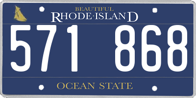 RI license plate 571868