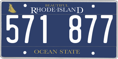 RI license plate 571877
