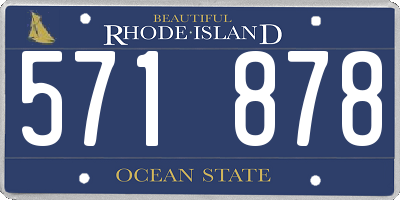 RI license plate 571878
