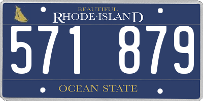 RI license plate 571879