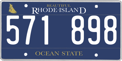 RI license plate 571898