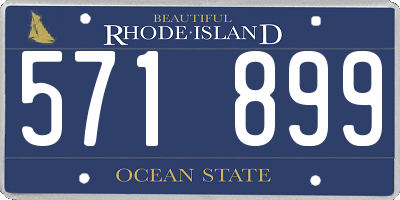 RI license plate 571899