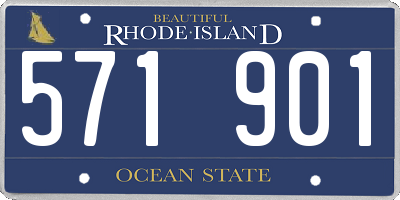 RI license plate 571901