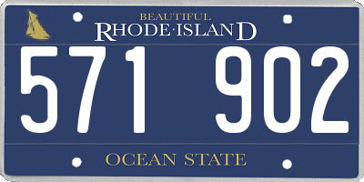 RI license plate 571902