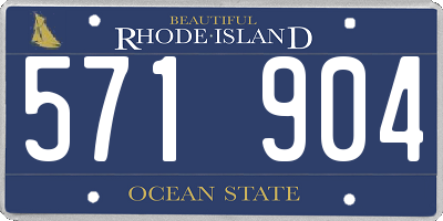 RI license plate 571904