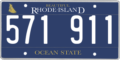 RI license plate 571911