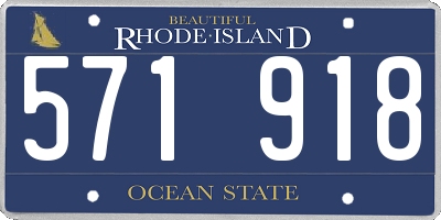 RI license plate 571918