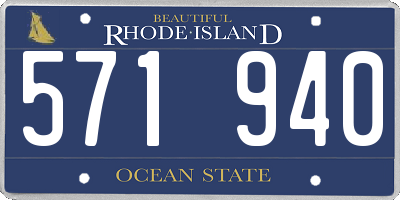 RI license plate 571940