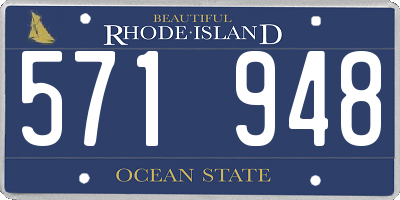 RI license plate 571948