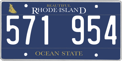 RI license plate 571954