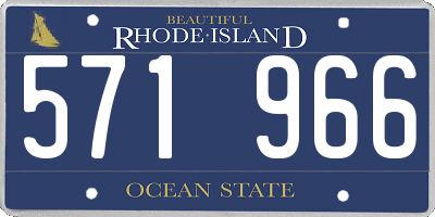 RI license plate 571966