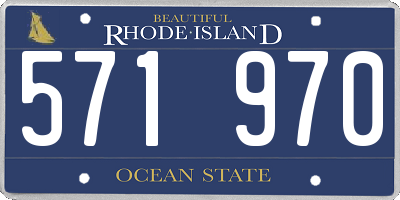 RI license plate 571970