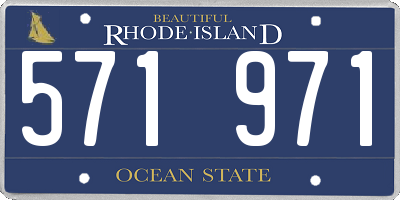 RI license plate 571971
