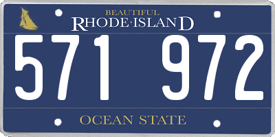 RI license plate 571972