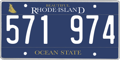 RI license plate 571974