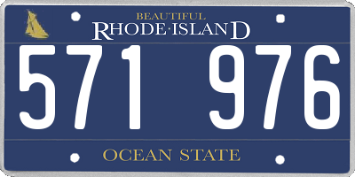 RI license plate 571976