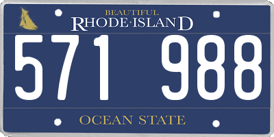 RI license plate 571988