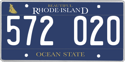 RI license plate 572020