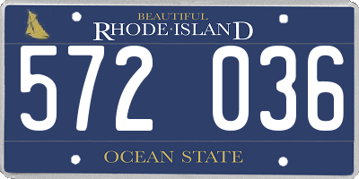 RI license plate 572036